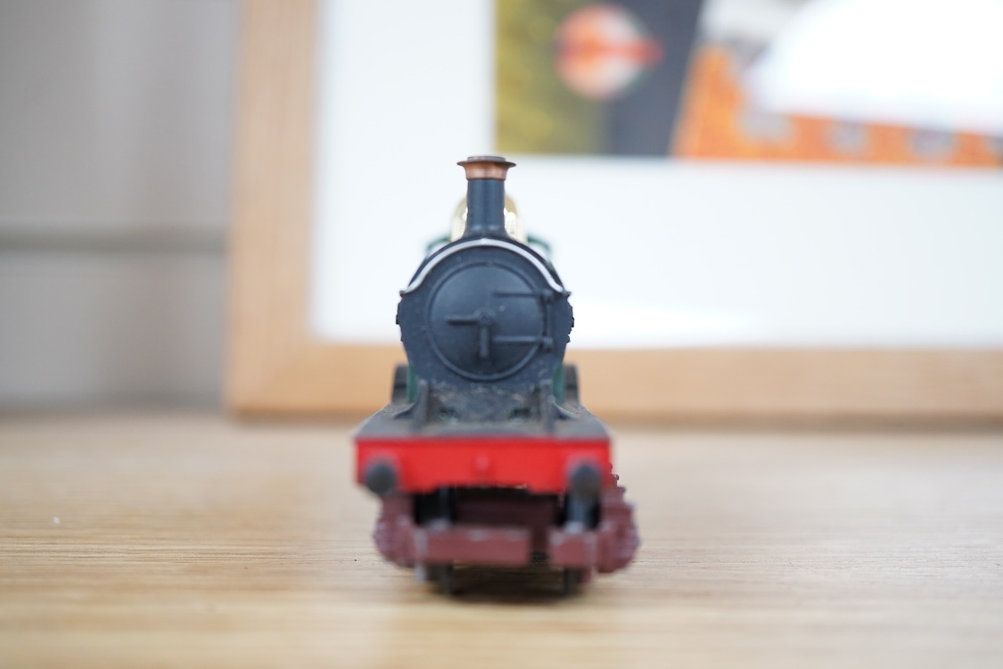 Three part-built 0 gauge railway brass and white metal locomotives by John Worsley; an ACE Products kit of an SR Bullied light Pacific with its original box, a SECR Wainwright H class 0-4-4T locomotive and an LNER class